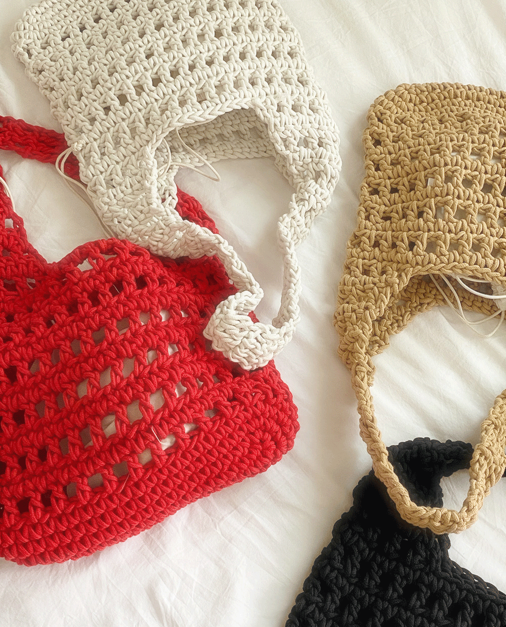 daily knit shoulder bag 4color